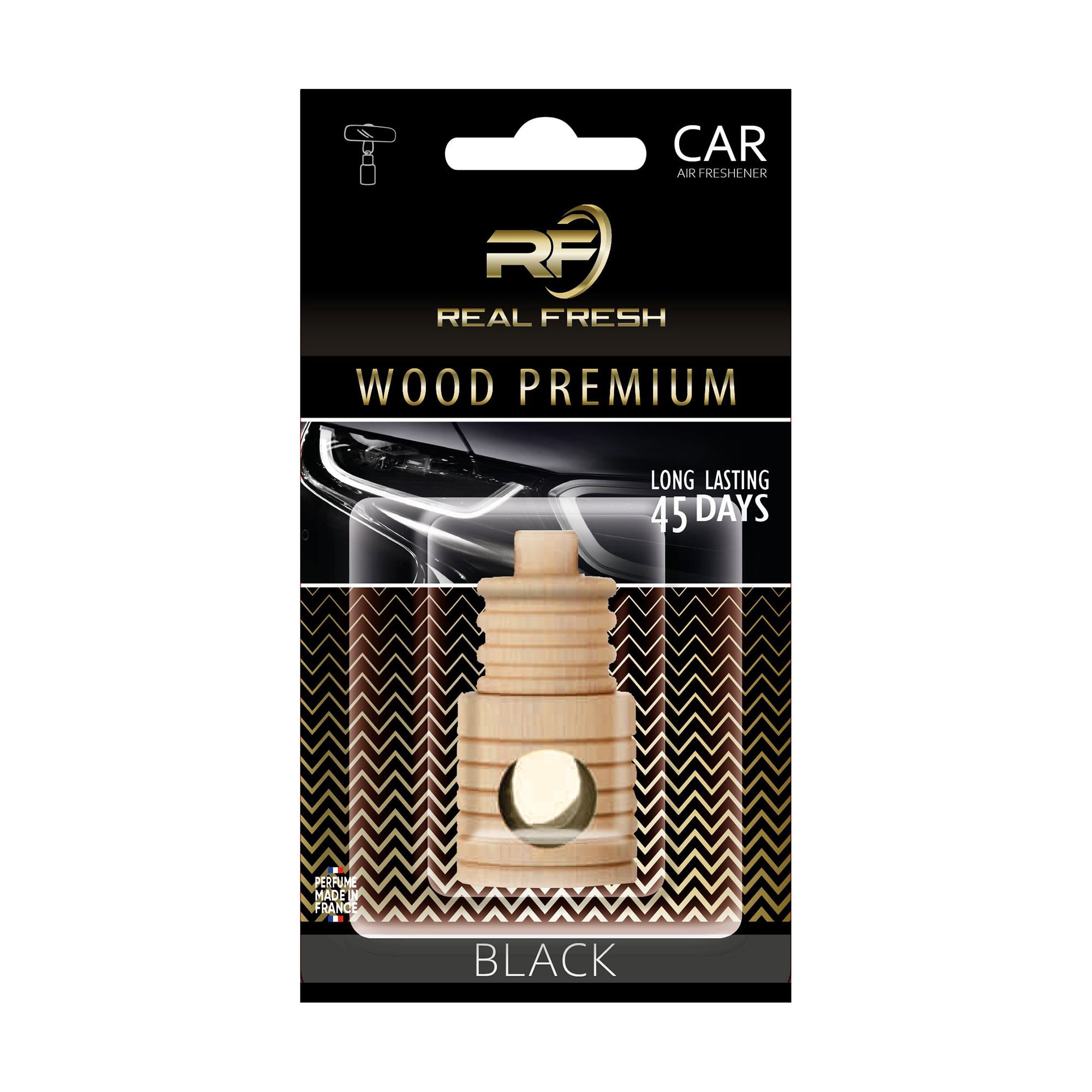 Ароматизатор для автомобіля Real Fresh Wood Premium Black, 5 мл